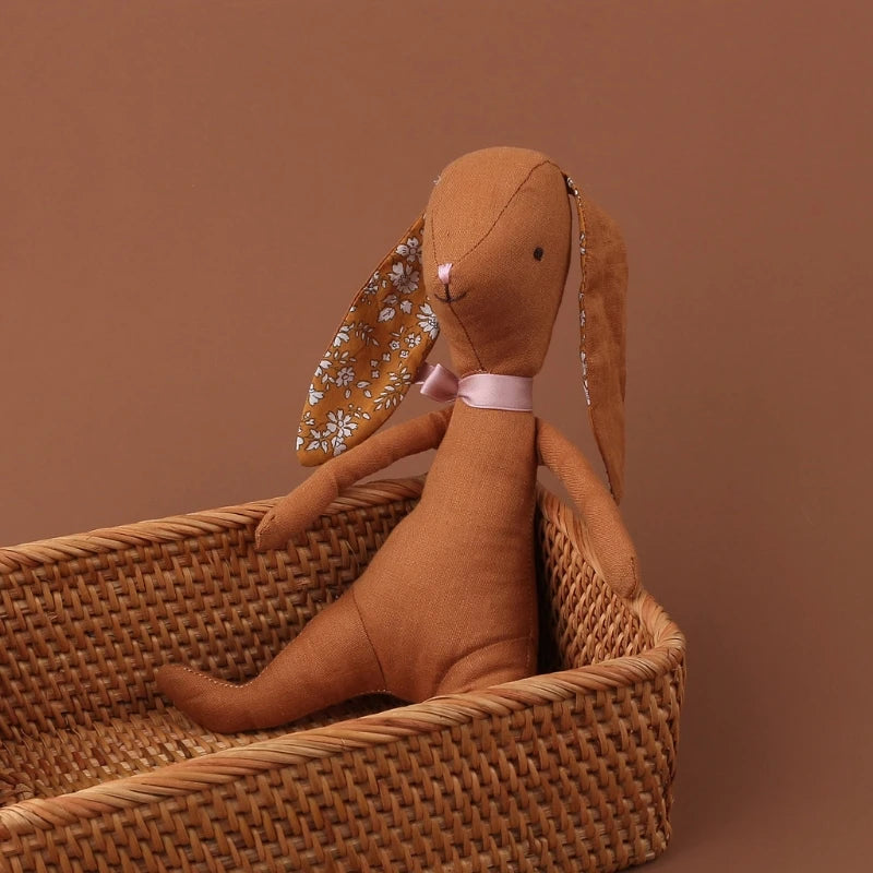 Baby Kawaii Bunny Plush Rabbit Dolls Soft Newborn Sleeping Plush Toy Baby Appease Toy Rabbit Easter Gift Stuffed Toys for Girls