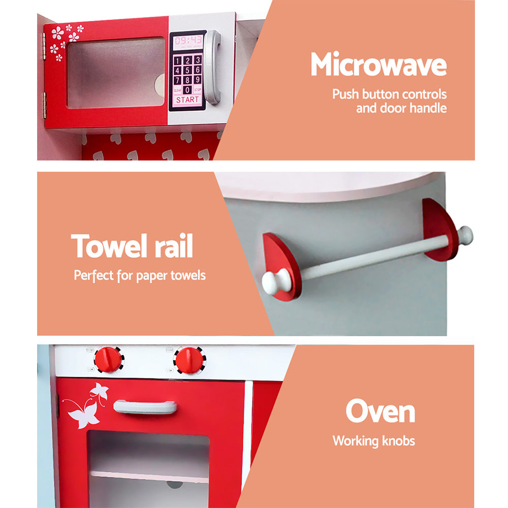 Kitchen Play Set Red