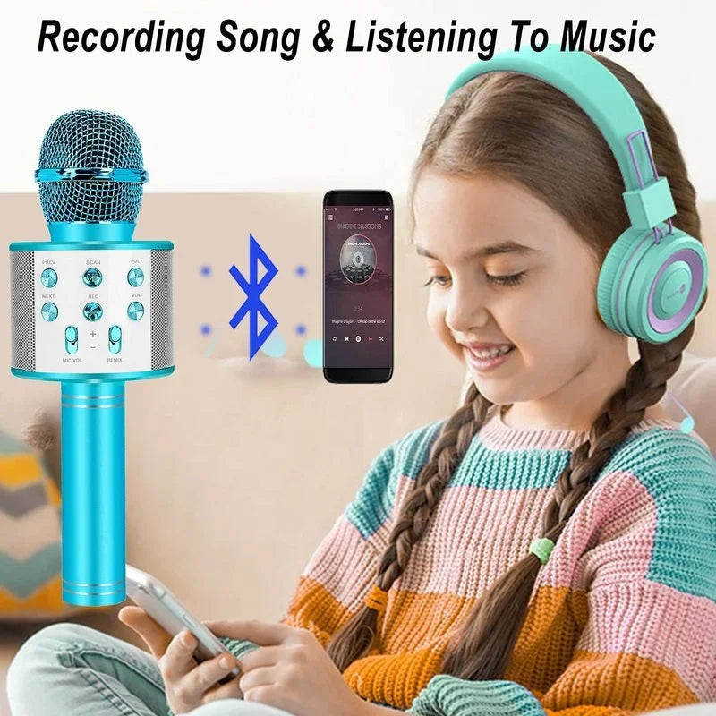 Handheld Karaoke Bluetooth Microphone