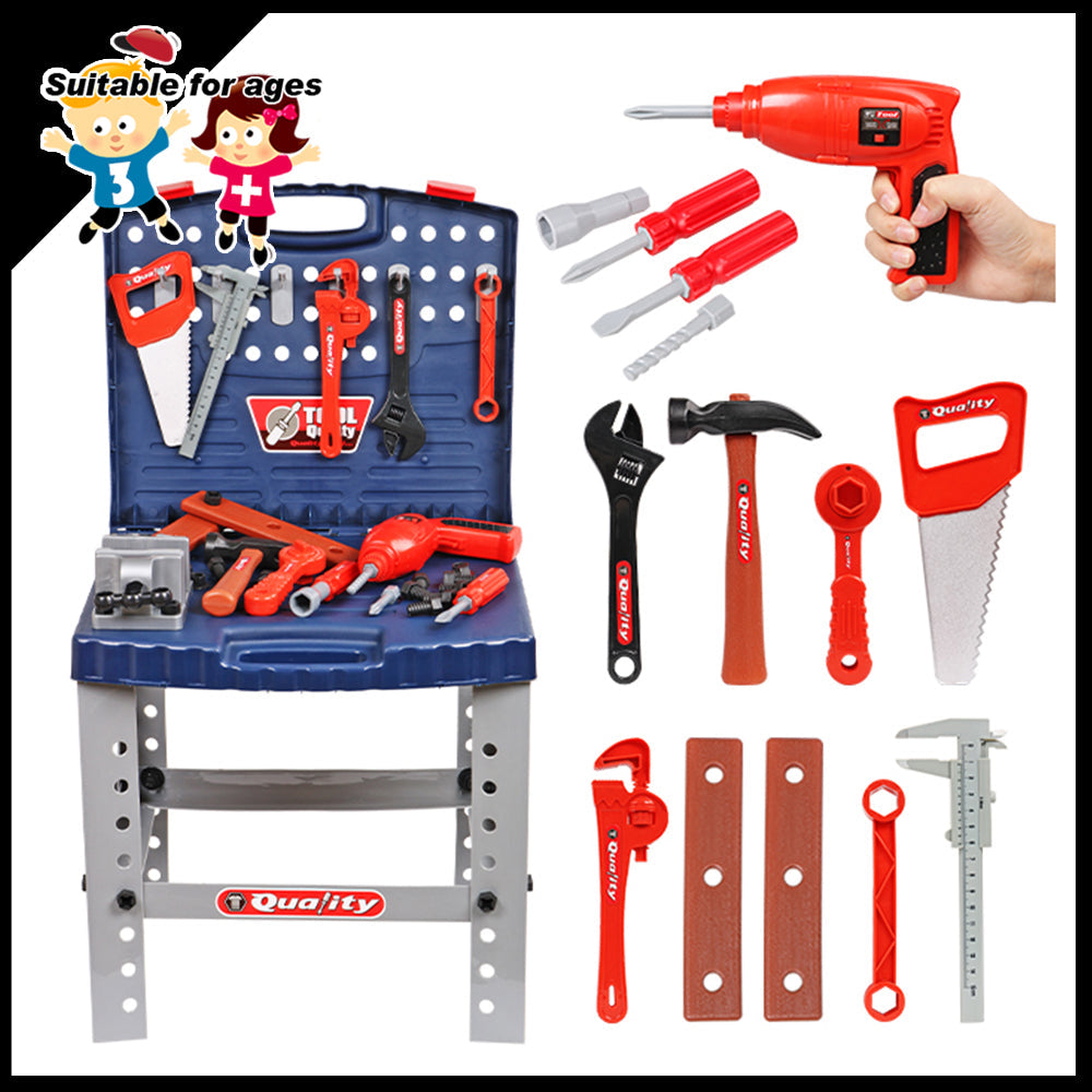 Work Bench With Battery Drill Set