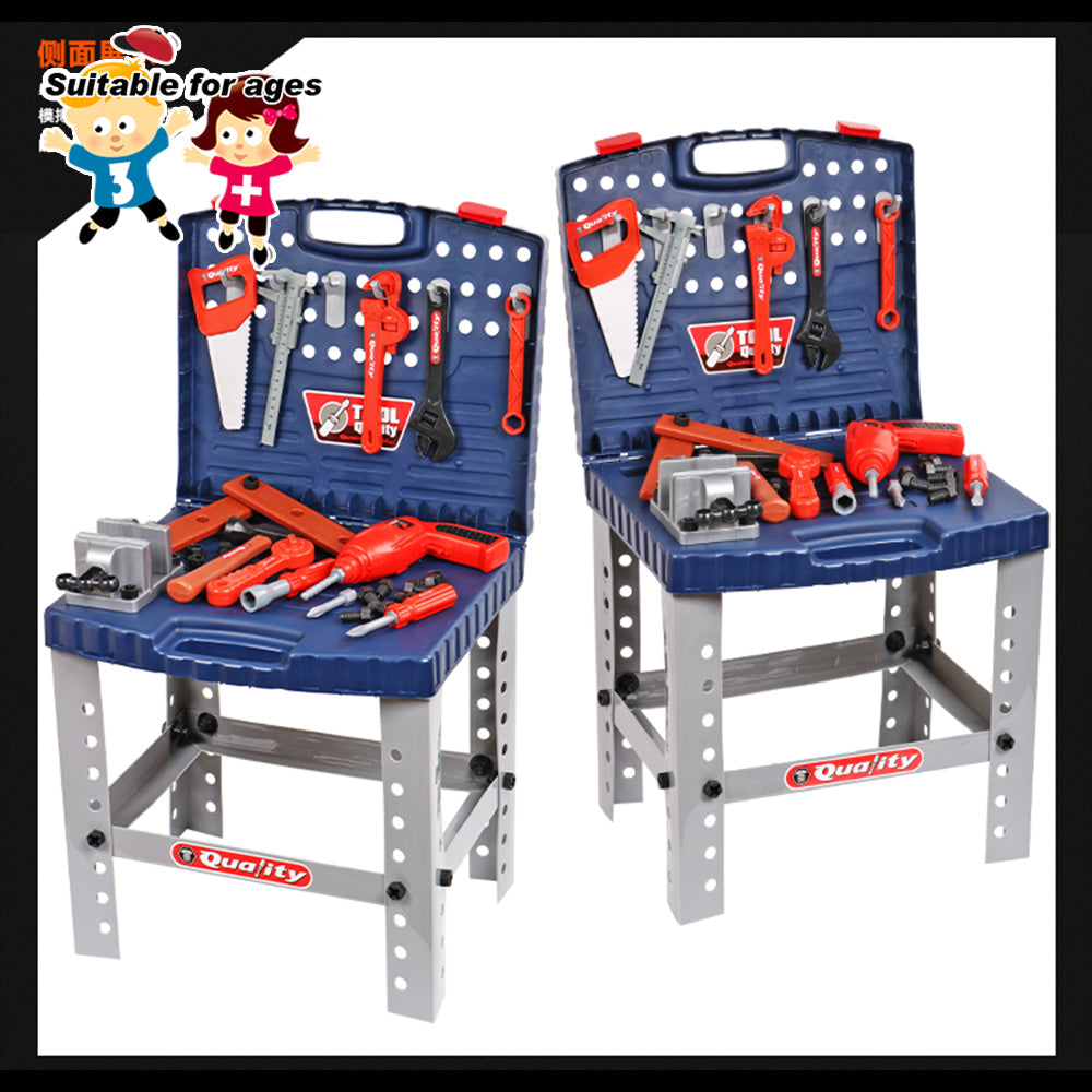 Work Bench With Battery Drill Set