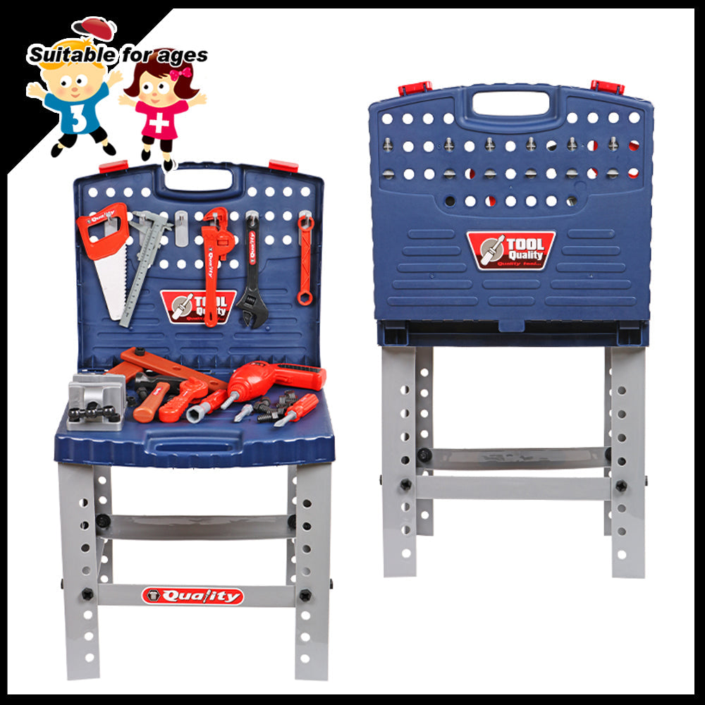 Work Bench With Battery Drill Set