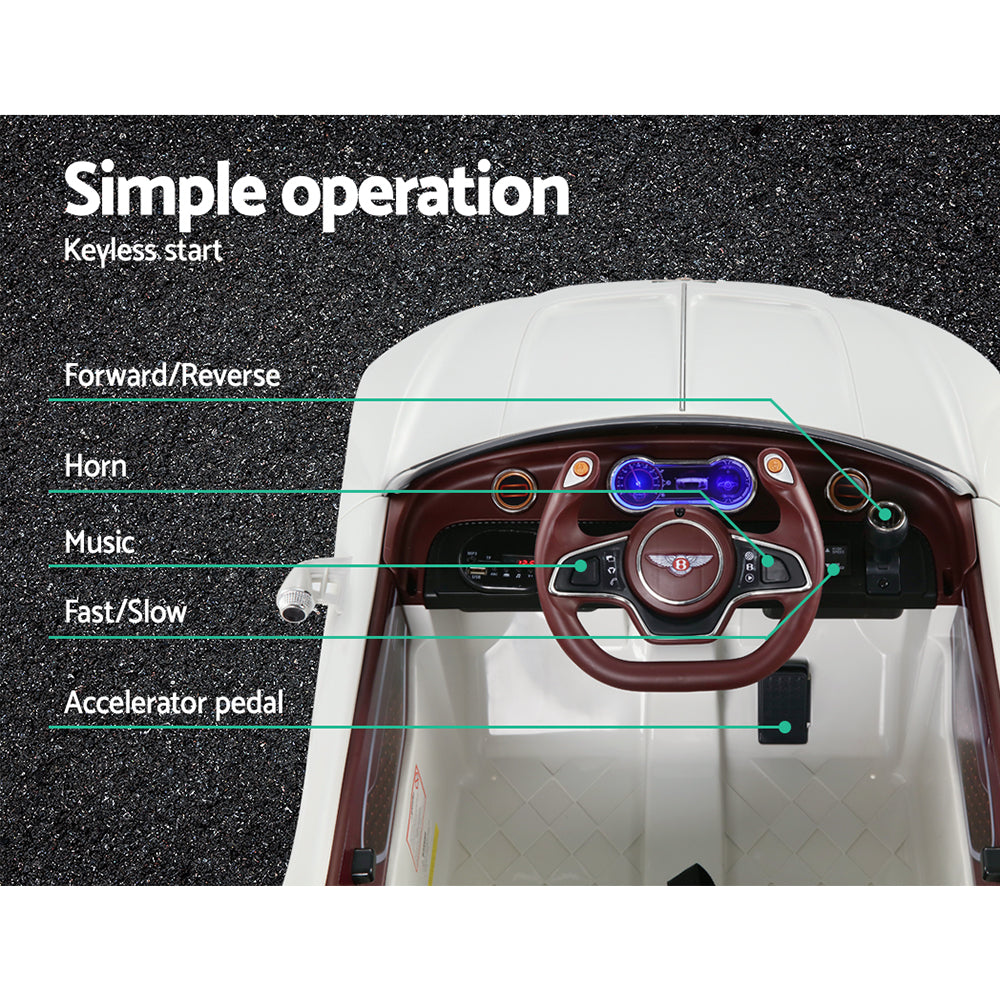 Ride On Bentley 12V White