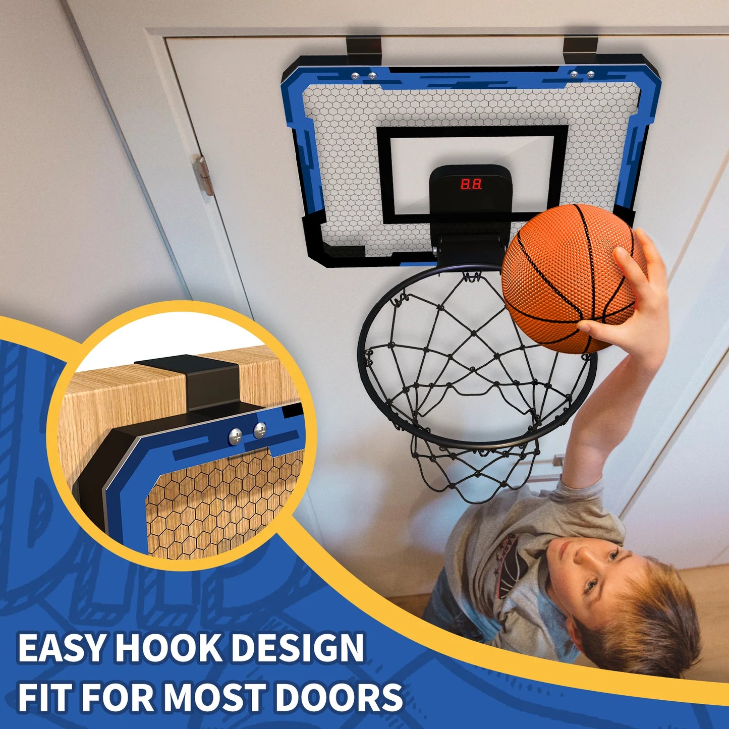 Electric Scoring Basketball Hoop