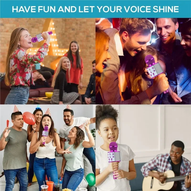 Handheld Karaoke Bluetooth Microphone