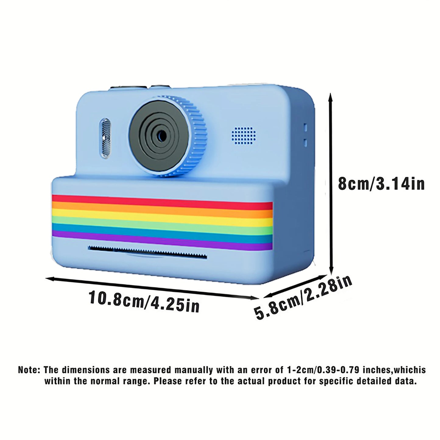Kids Camera Instant Printable With 3 Rolls