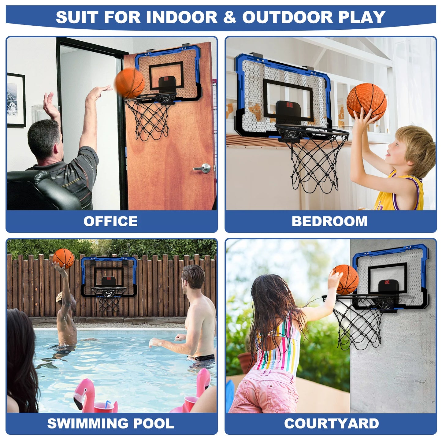 Electric Scoring Basketball Hoop