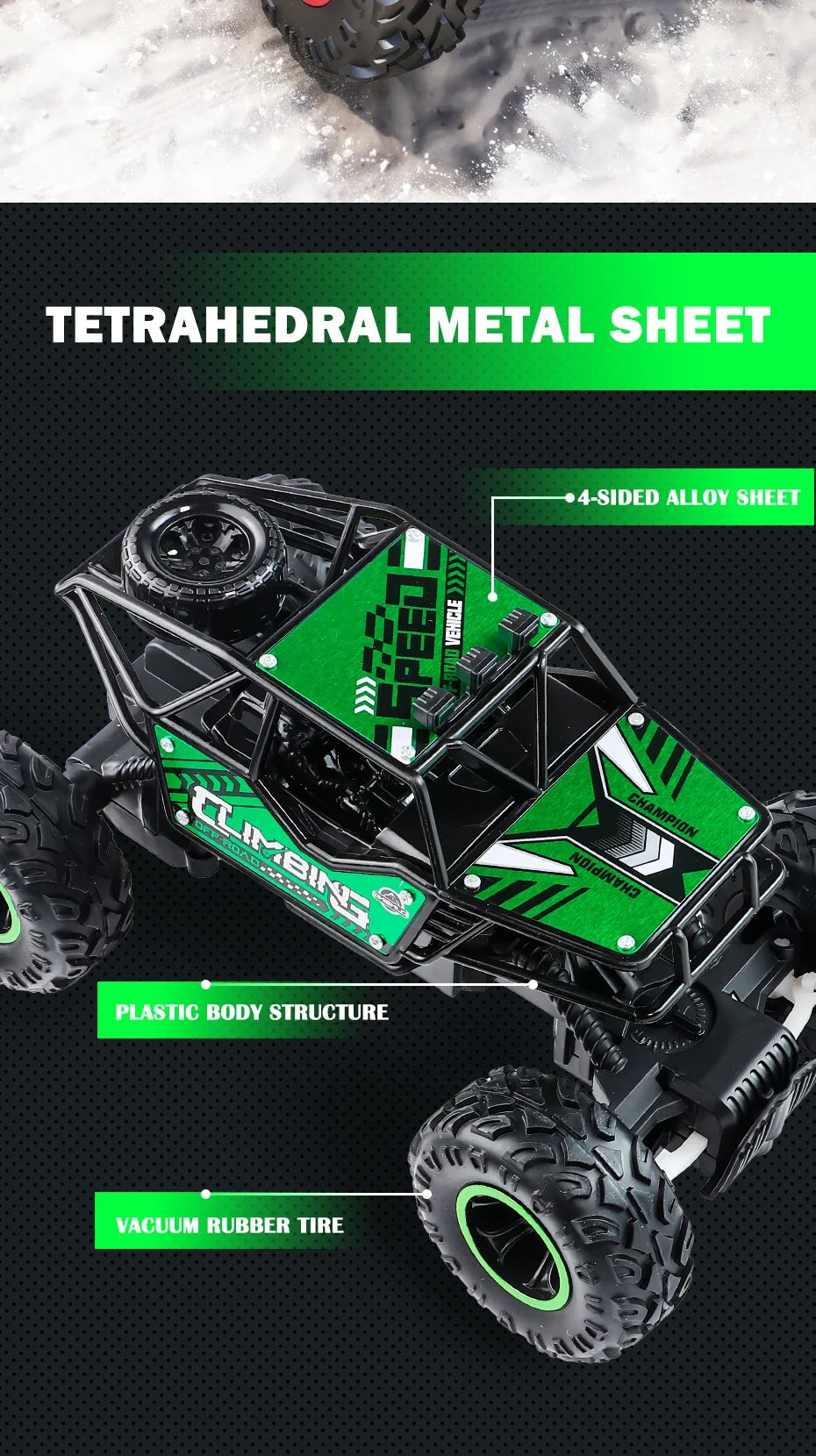 Remote-controlled off-road vehicle