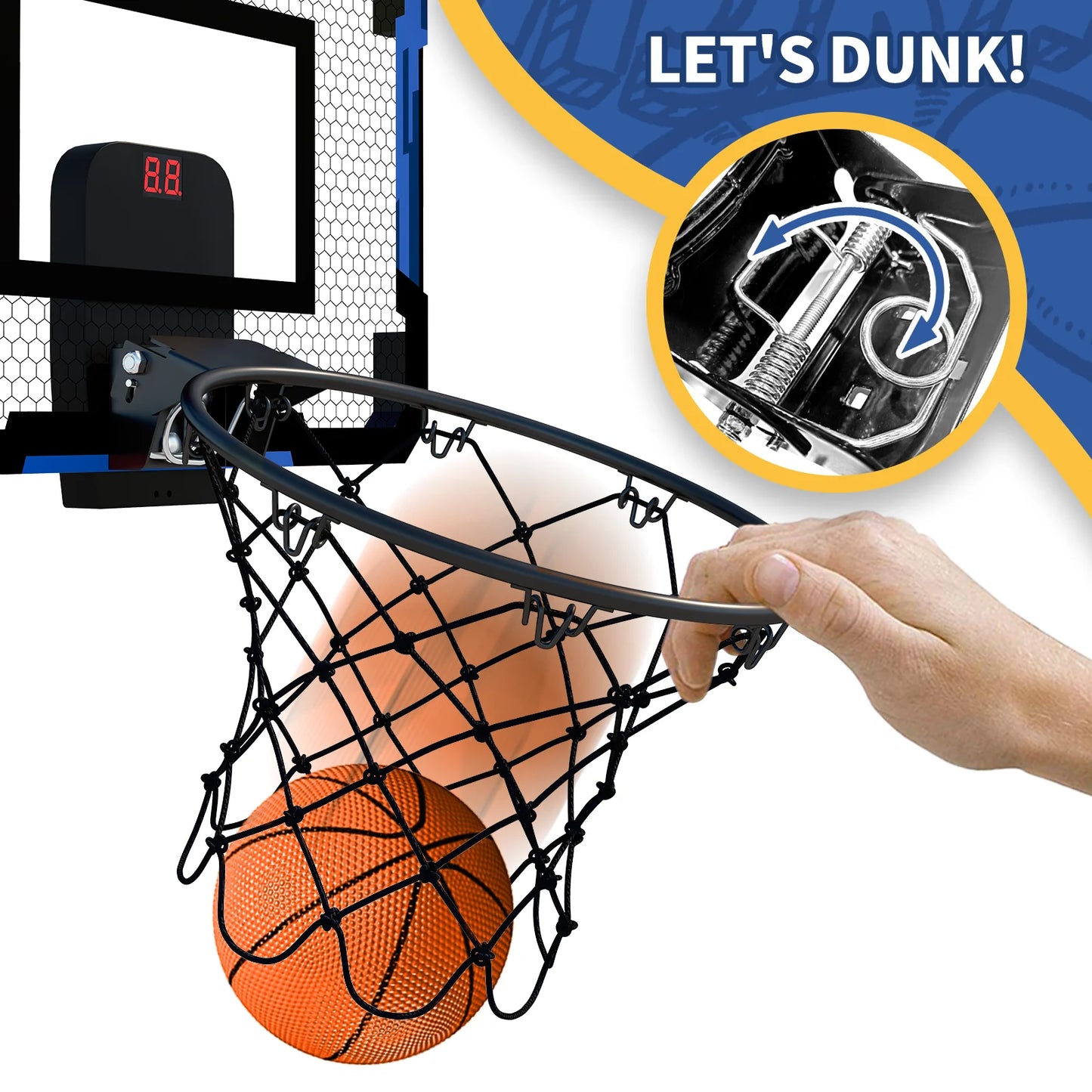 Electric Scoring Basketball Hoop