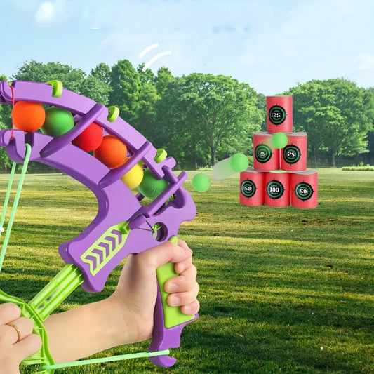 Ball Launching Bow with Targets