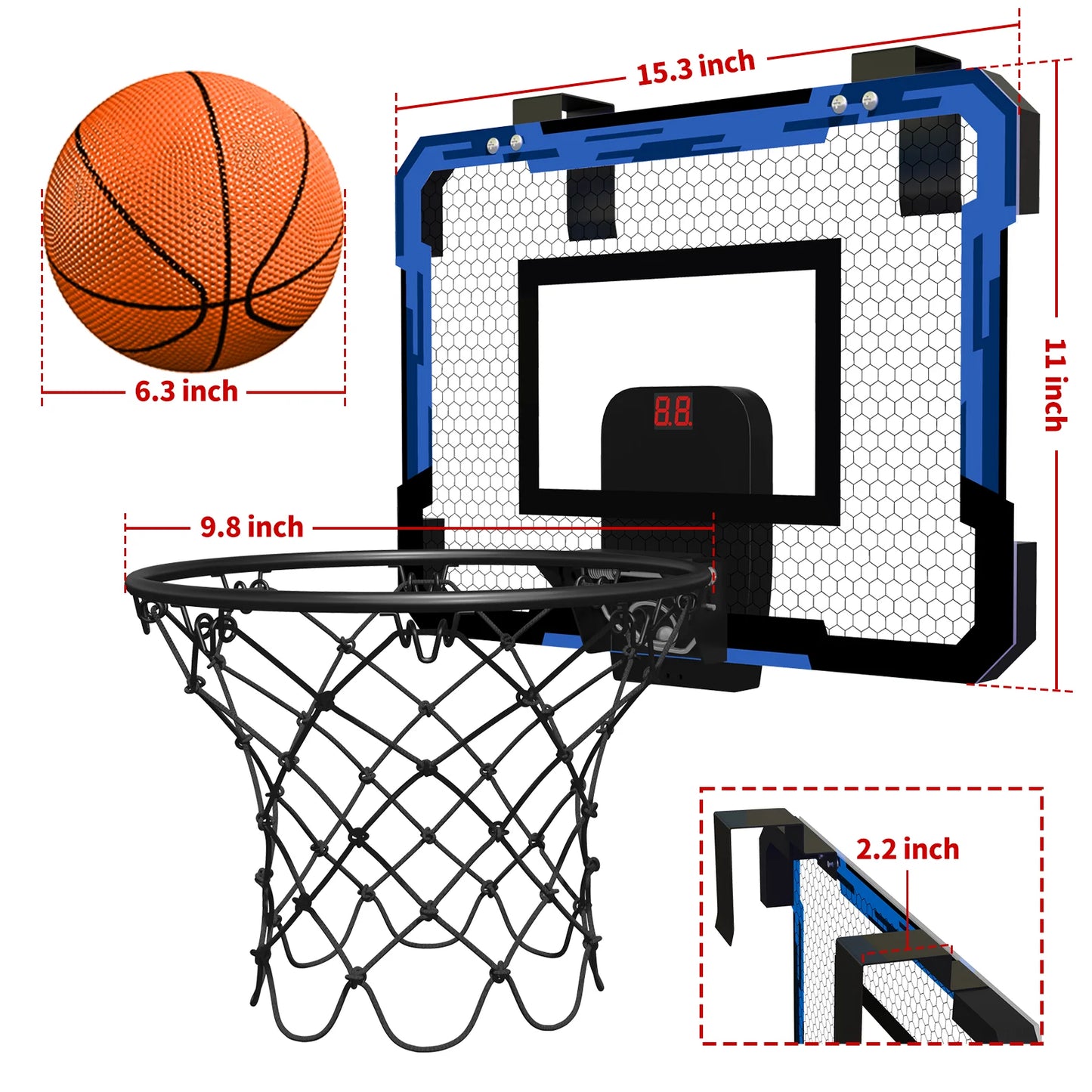 Electric Scoring Basketball Hoop
