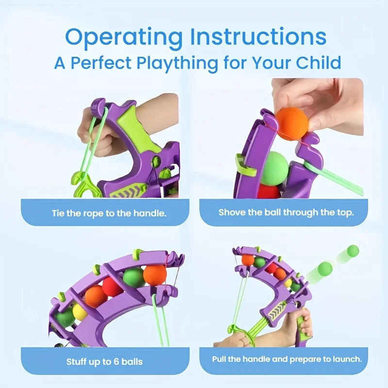 Ball Launching Bow with Targets