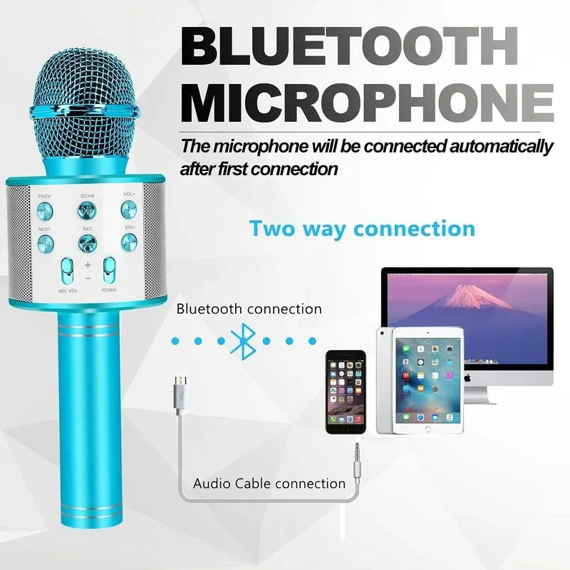 Handheld Karaoke Bluetooth Microphone