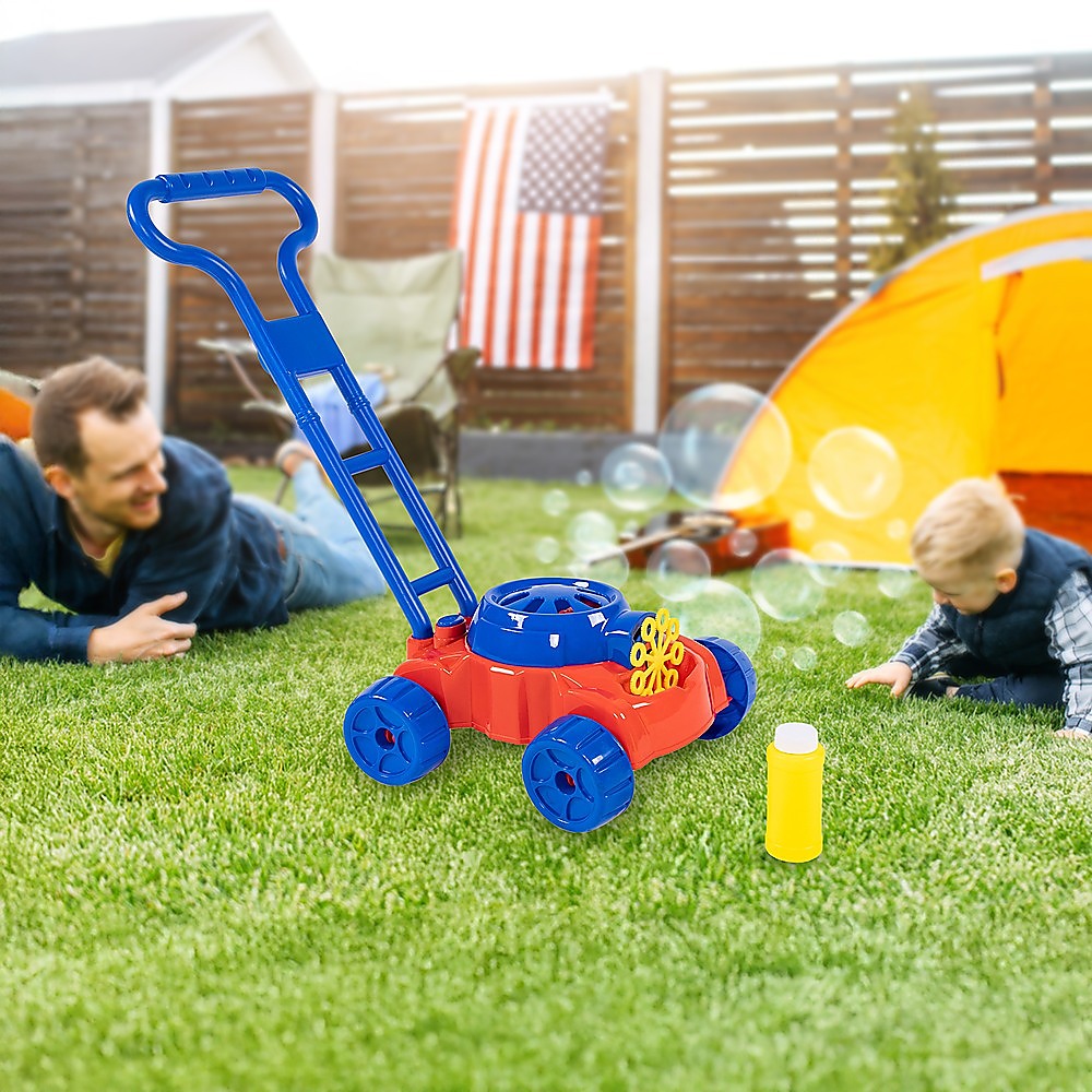 Lawnmower Bubbles Machine