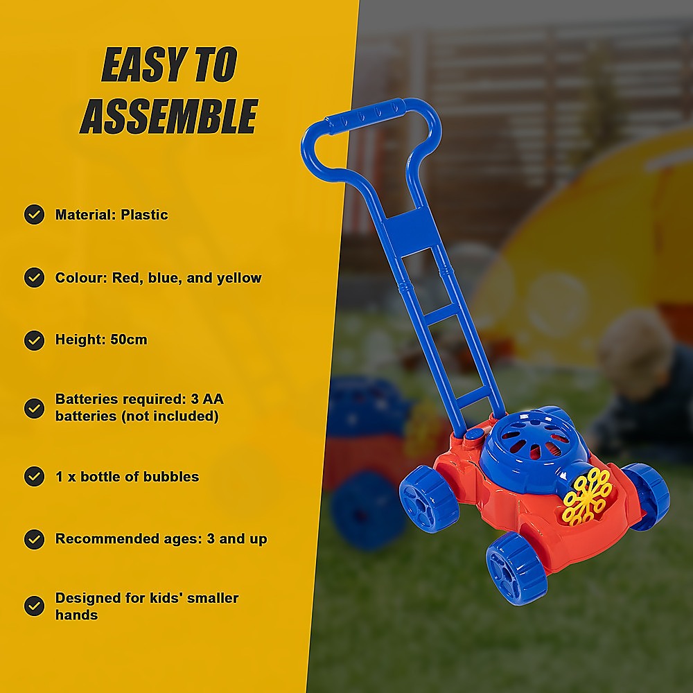 Lawnmower Bubbles Machine
