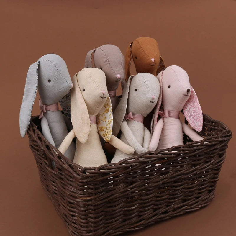 Baby Kawaii Bunny Plush Rabbit Dolls Soft Newborn Sleeping Plush Toy Baby Appease Toy Rabbit Easter Gift Stuffed Toys for Girls